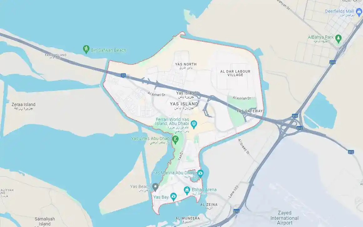 Location of Yas Riva