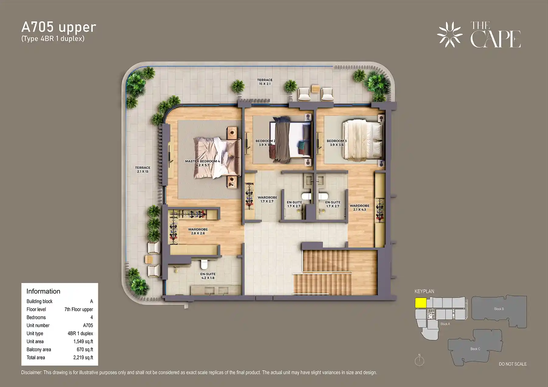 7th Floor Unit-A705 Upper (Type 4BR 1)