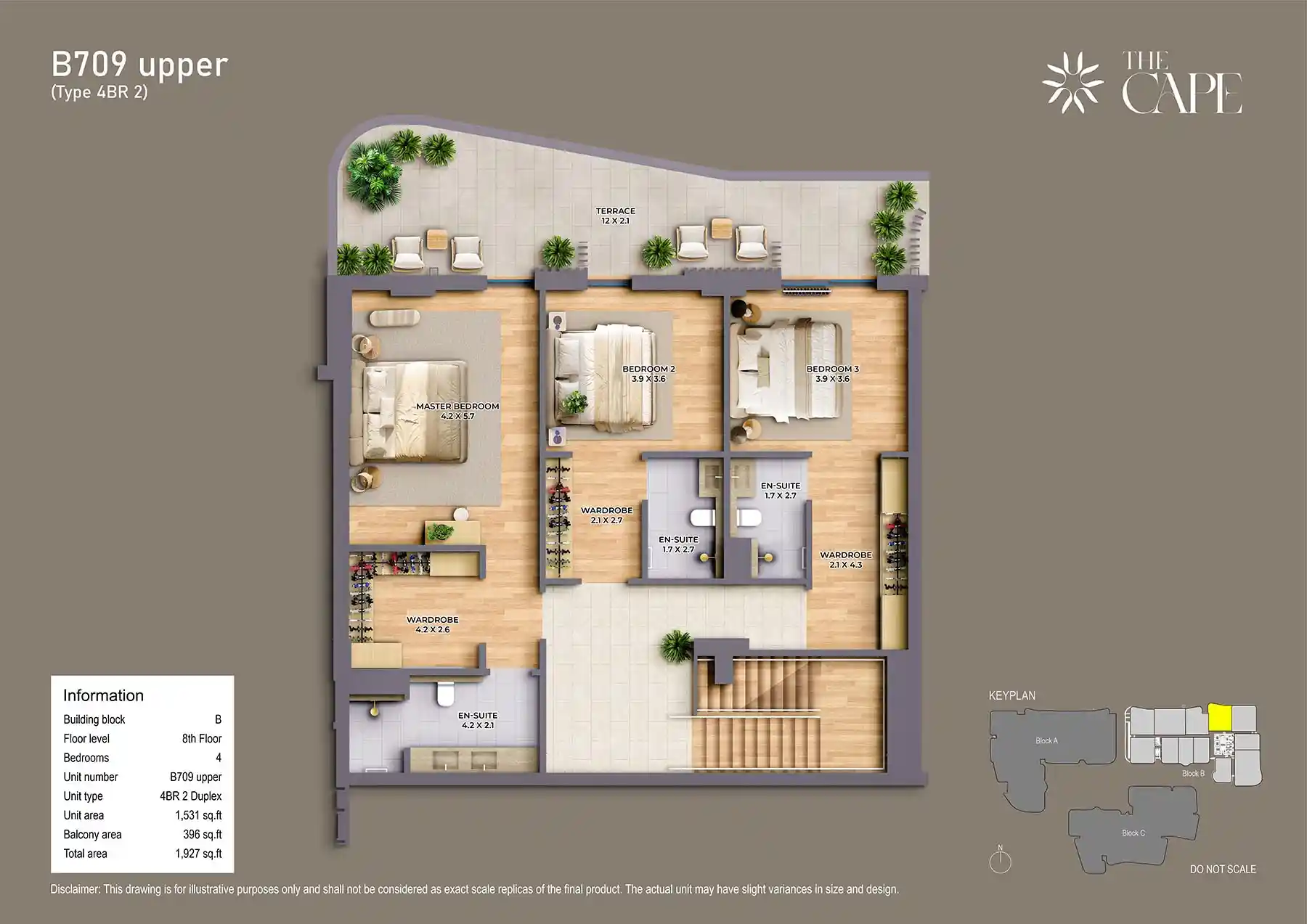 7th Floor Unit-B709 Upper (Type 4BR 2)