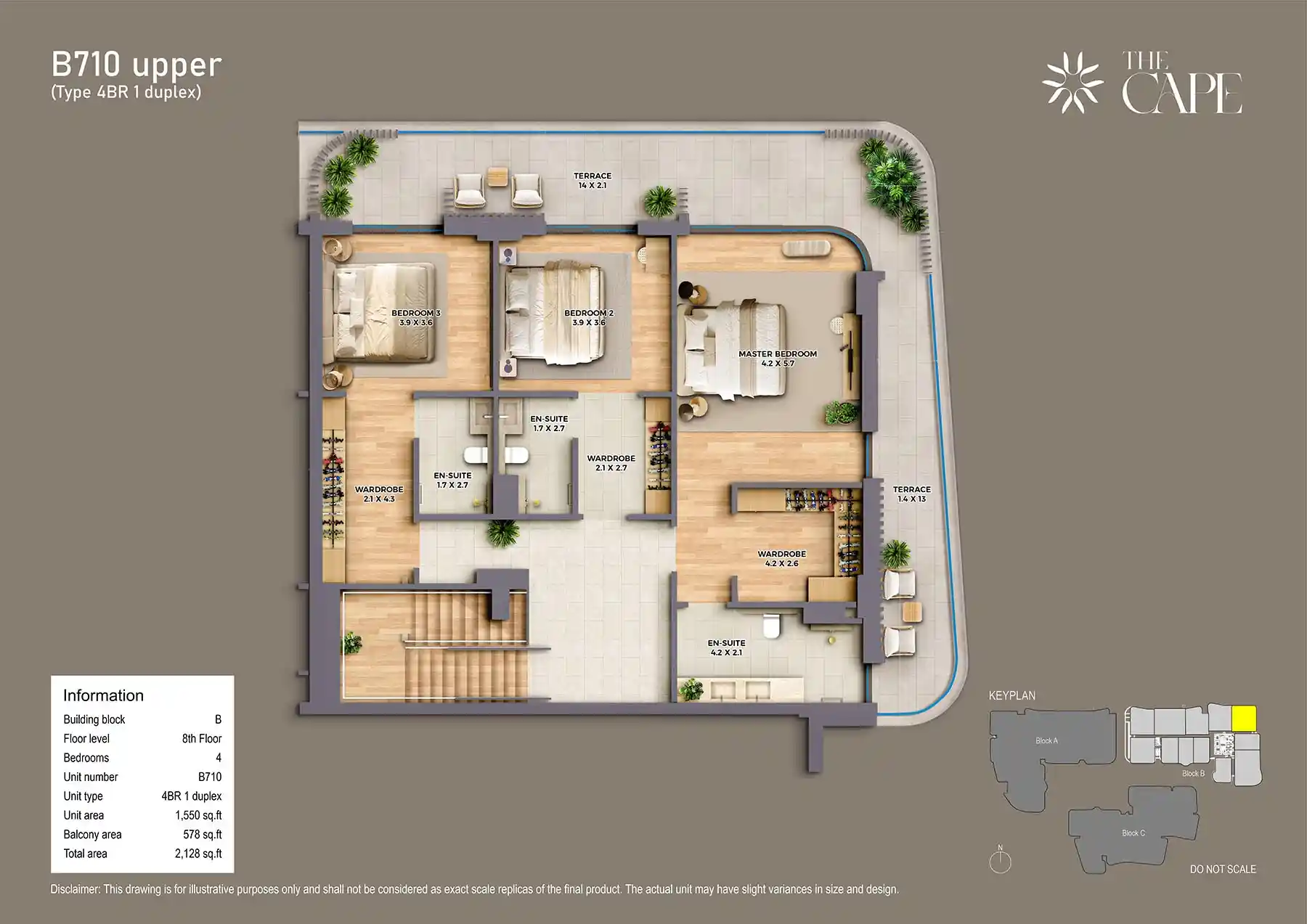7th Floor Unit-B710 Upper (Type 4BR 1)