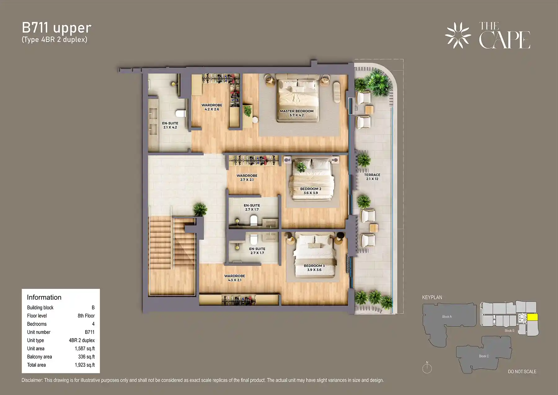 7th Floor Unit-B711 Upper (Type 4BR 2)