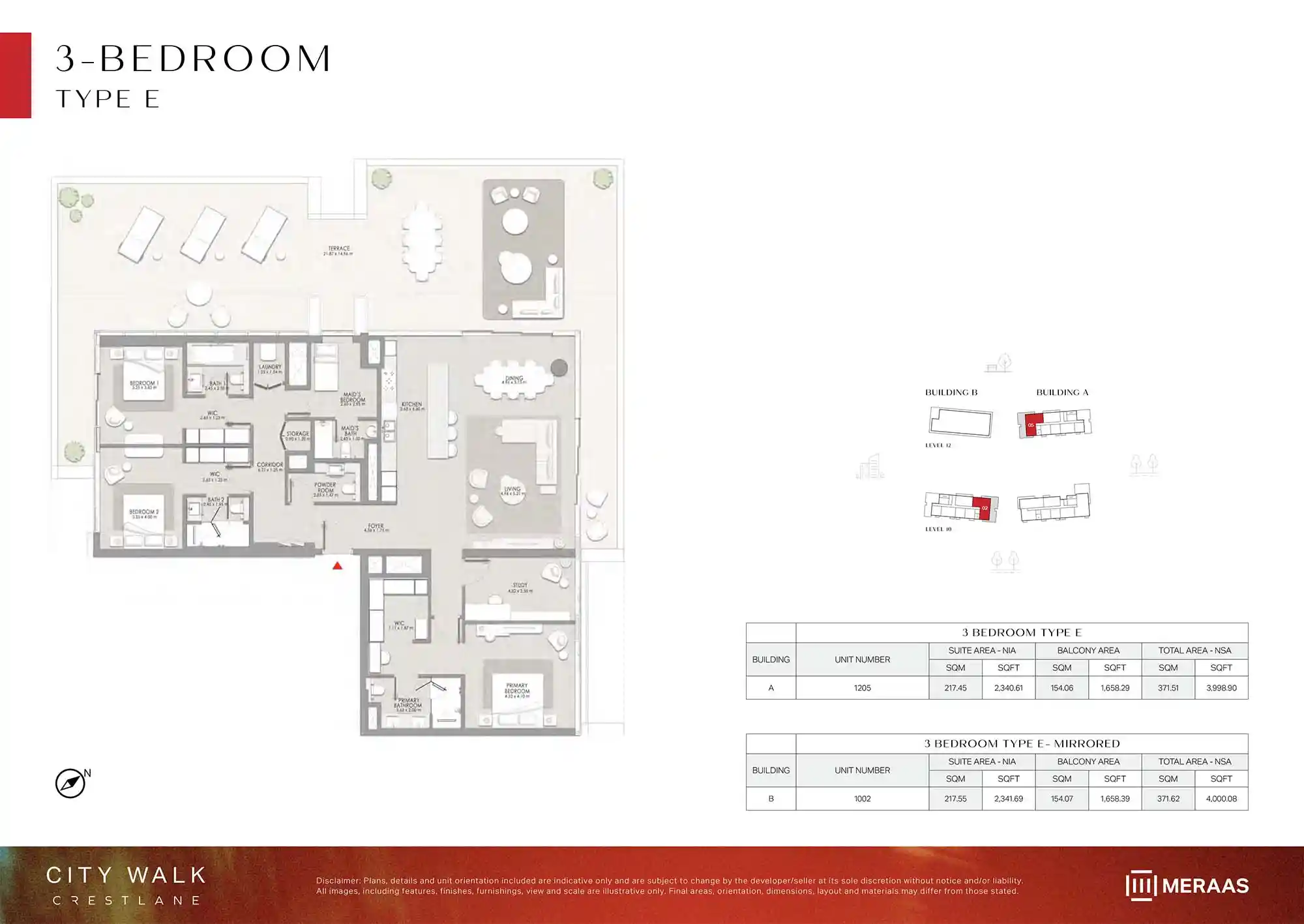 LEVEL 10 & 12 (TYPE E & TYPE E MIRRORED)