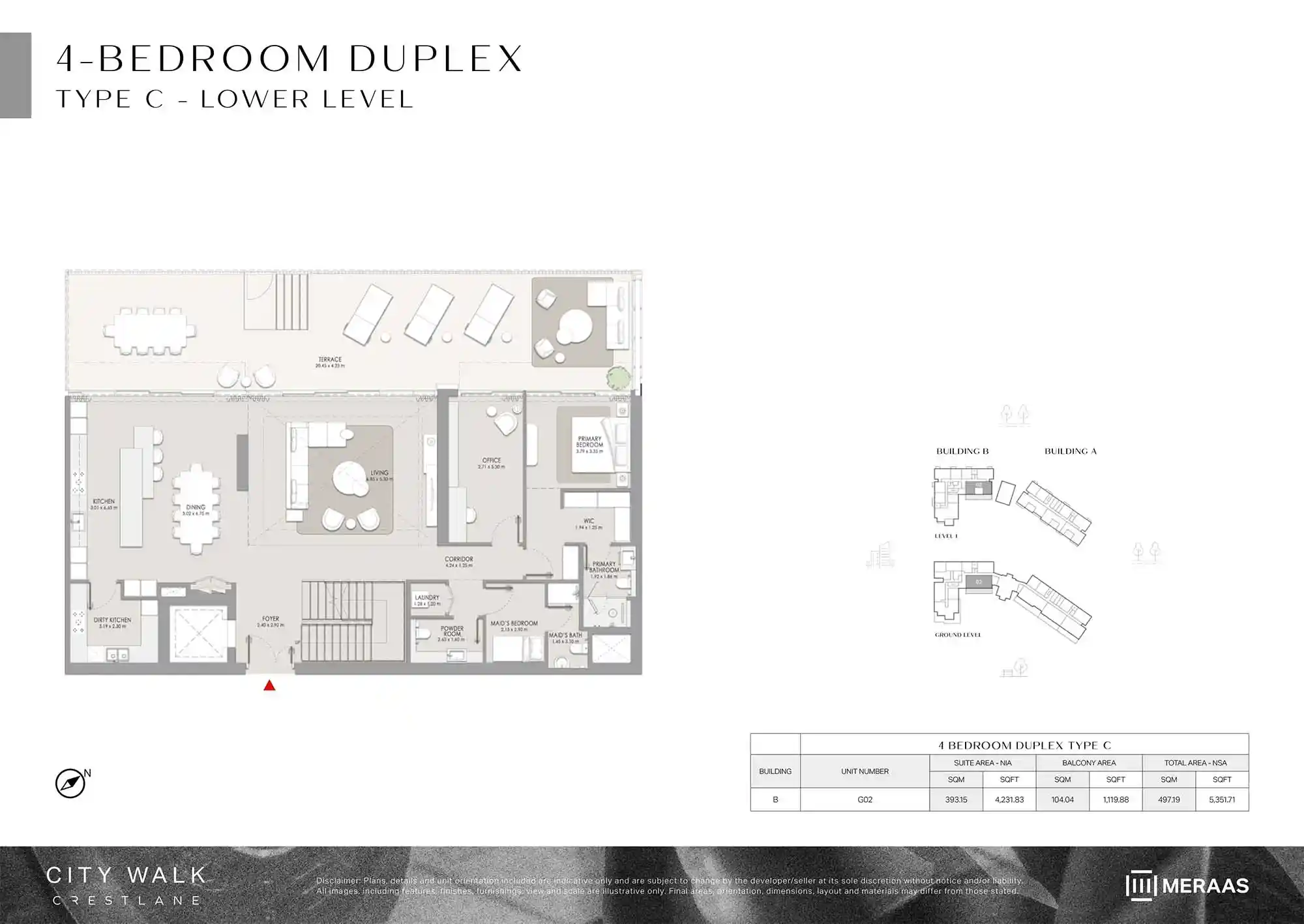 Ground & Level 1 (Type C - Lower Level)