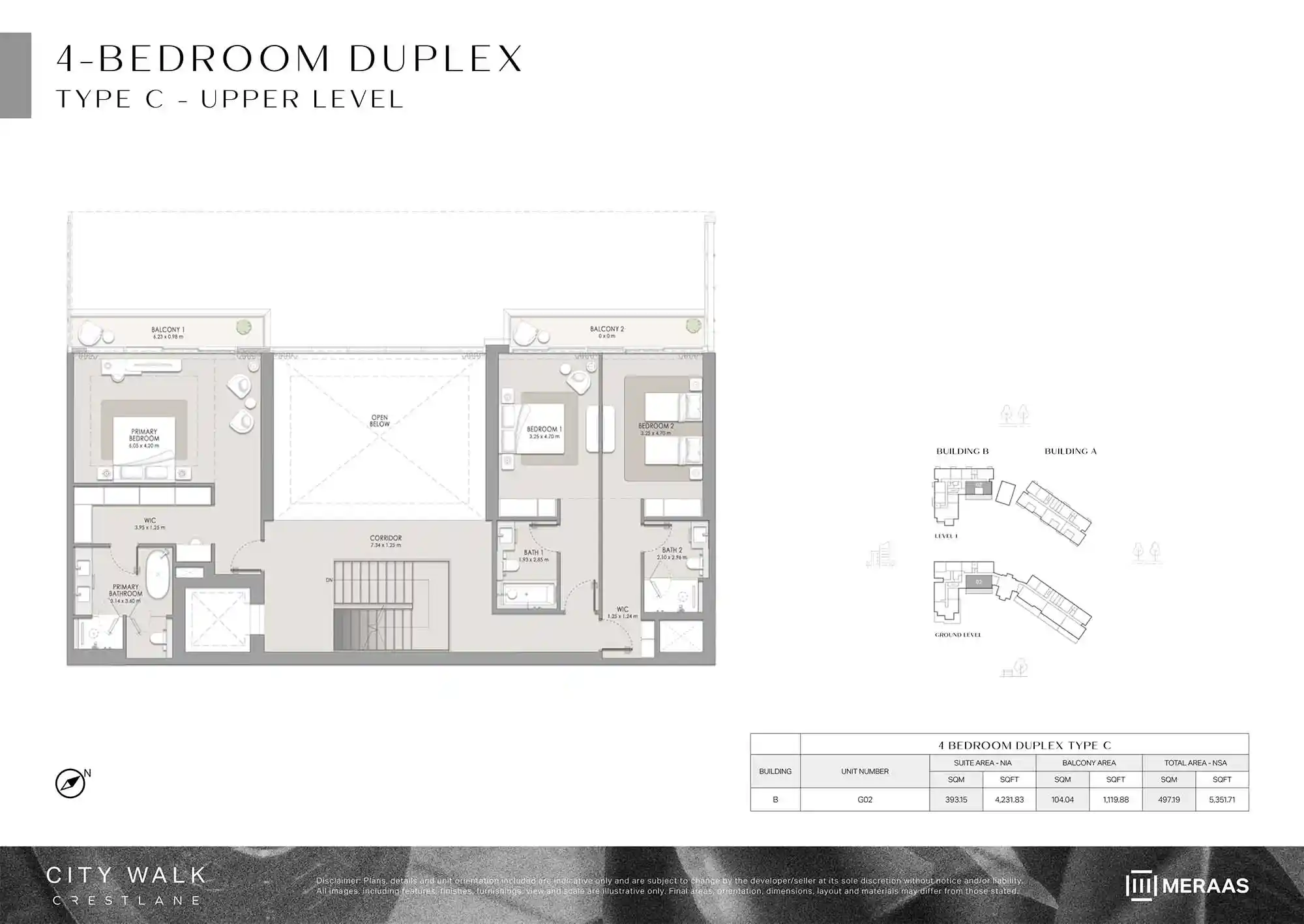 Ground & Level 1 (Type C - Upper Level)