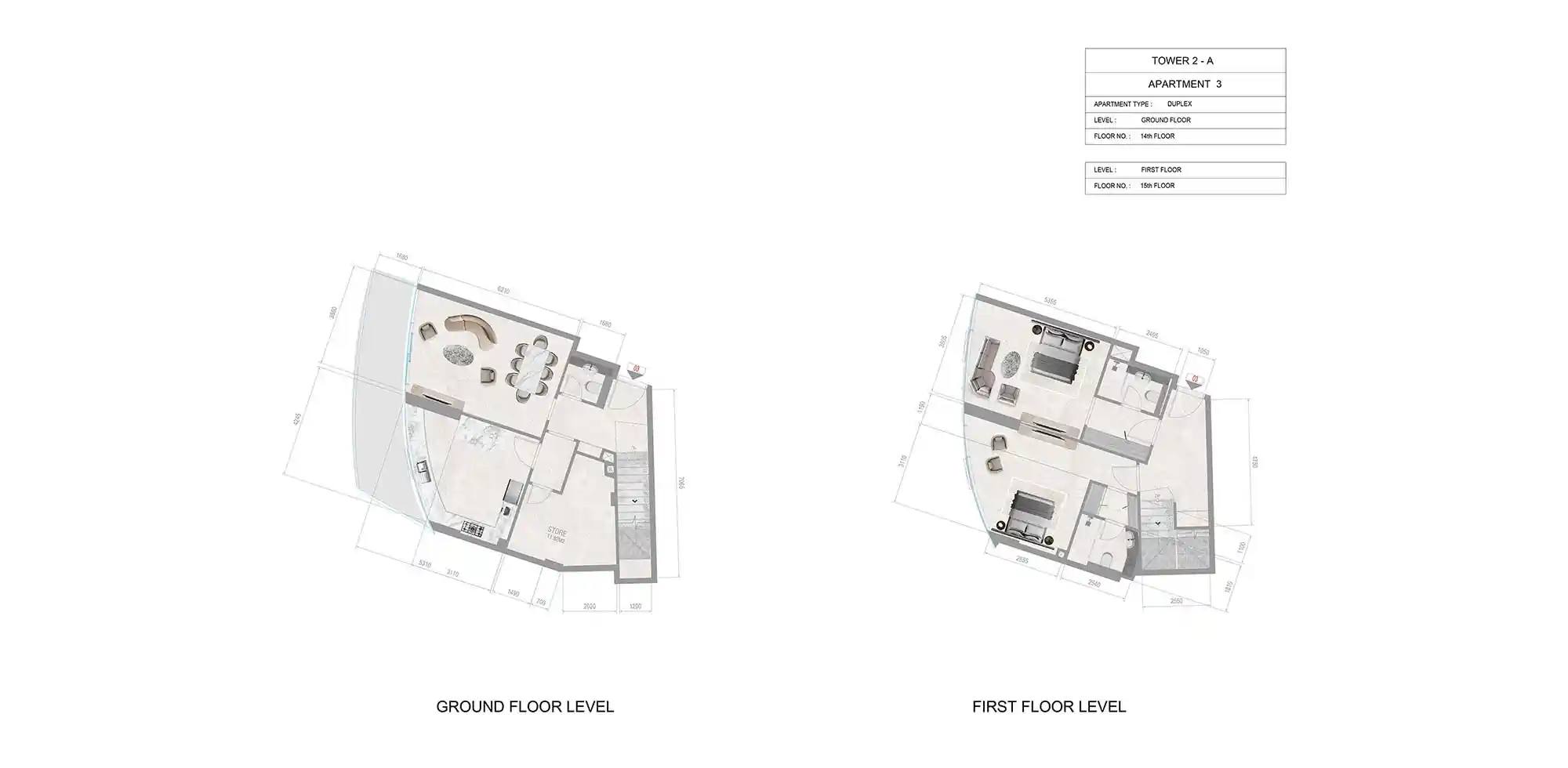 14th-15th Floor (Unit 3)