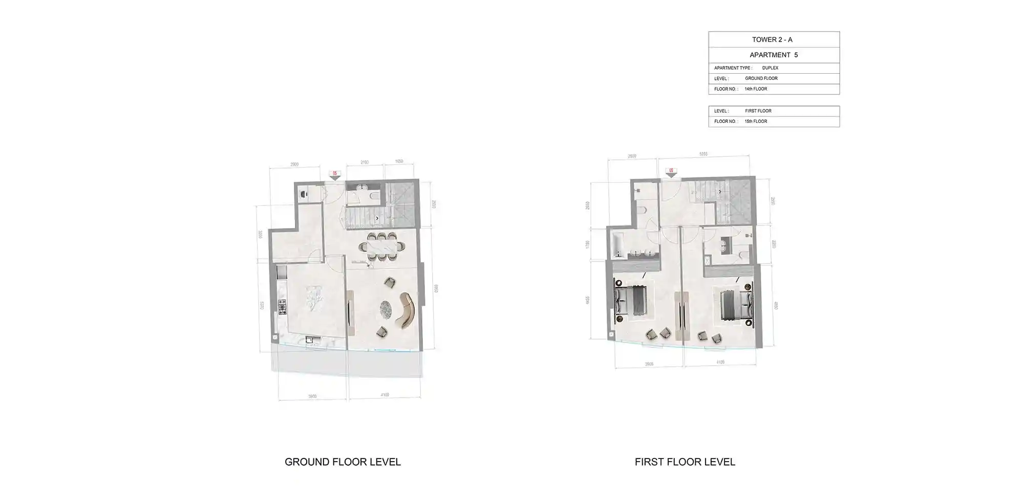 14th-15th Floor (Unit 5)