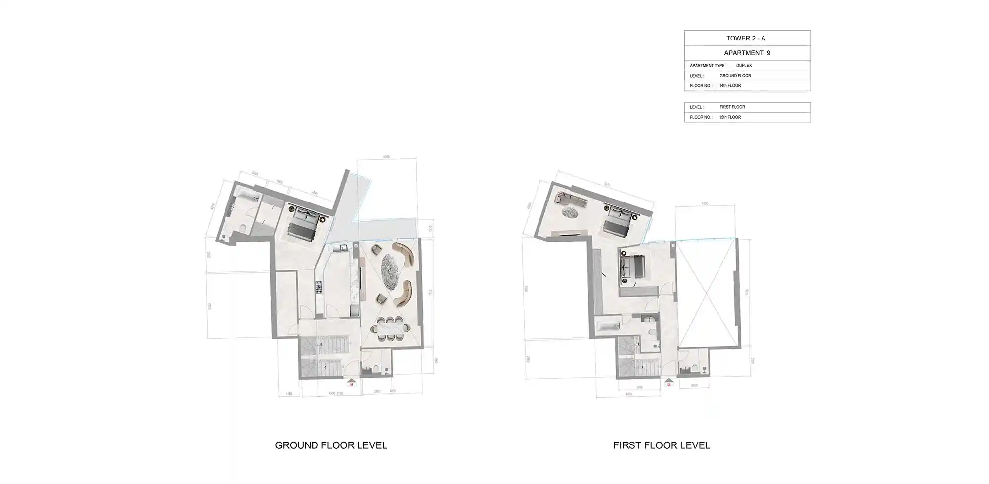 14th-15th Floor (Unit 9)