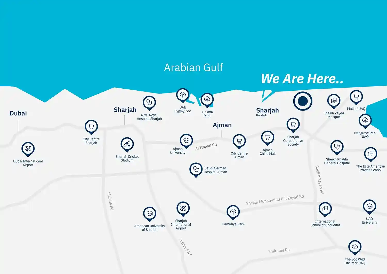 Location of Blue Beach Residence