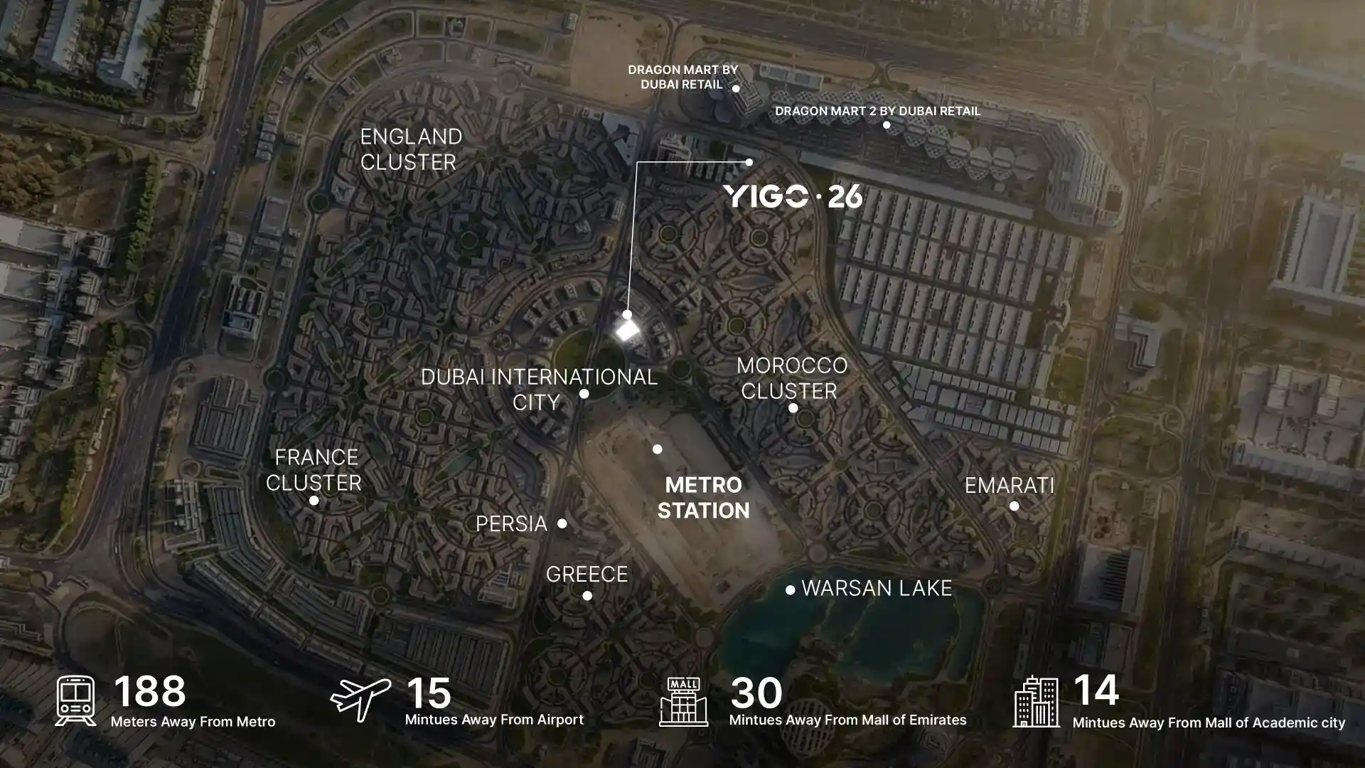 Location of Yigo 26 Residences