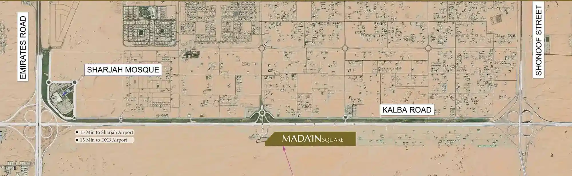 Location of Mada’in Square