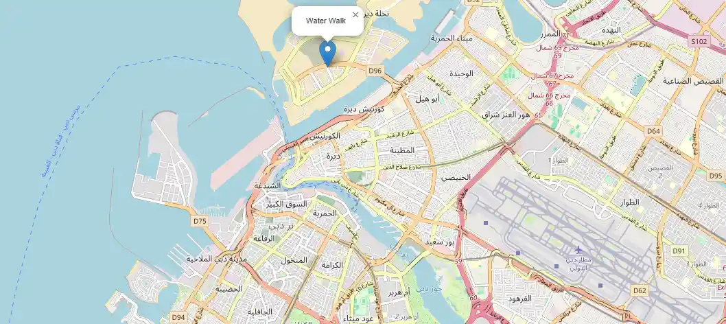 water-walk-location-map