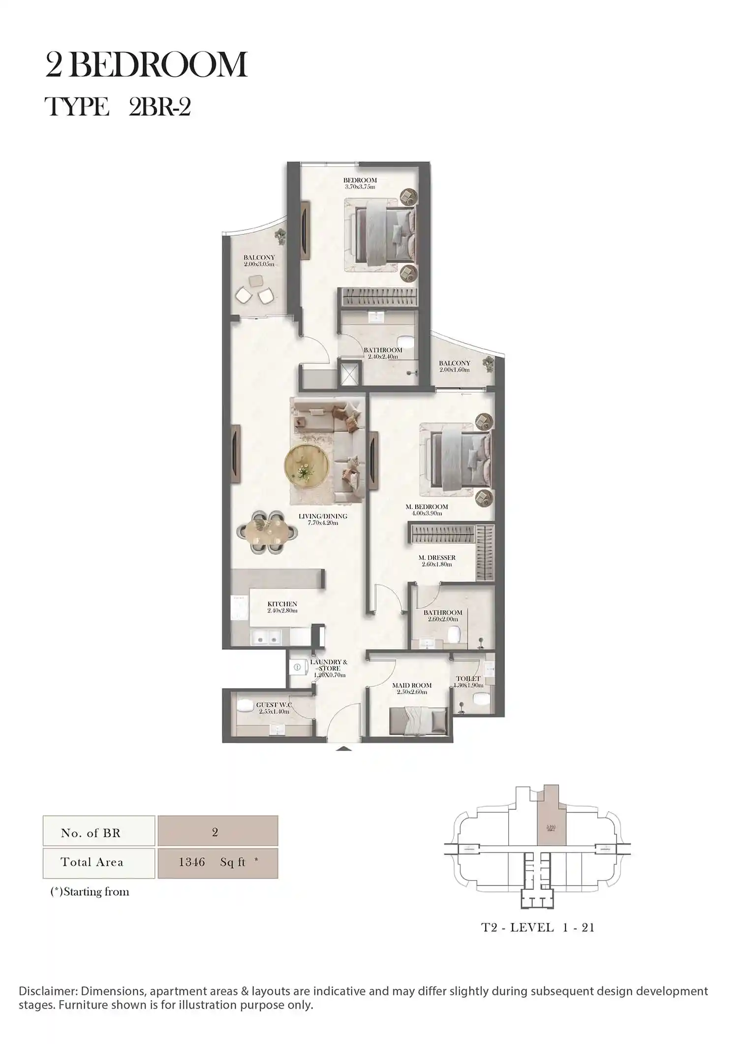 Level 1-21 (Type 2BR-3)
