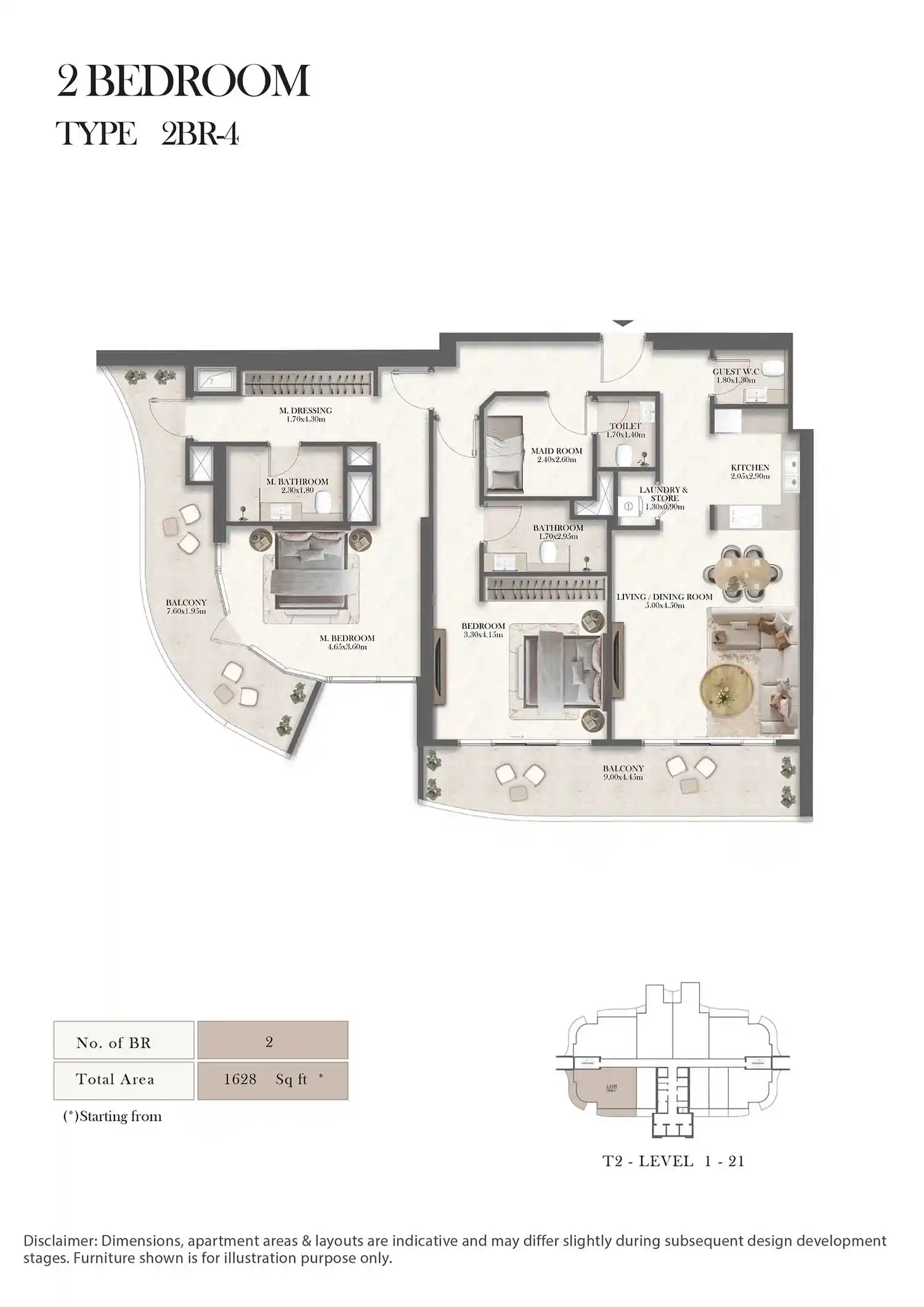 Level 1-21 (Type 2BR-4)