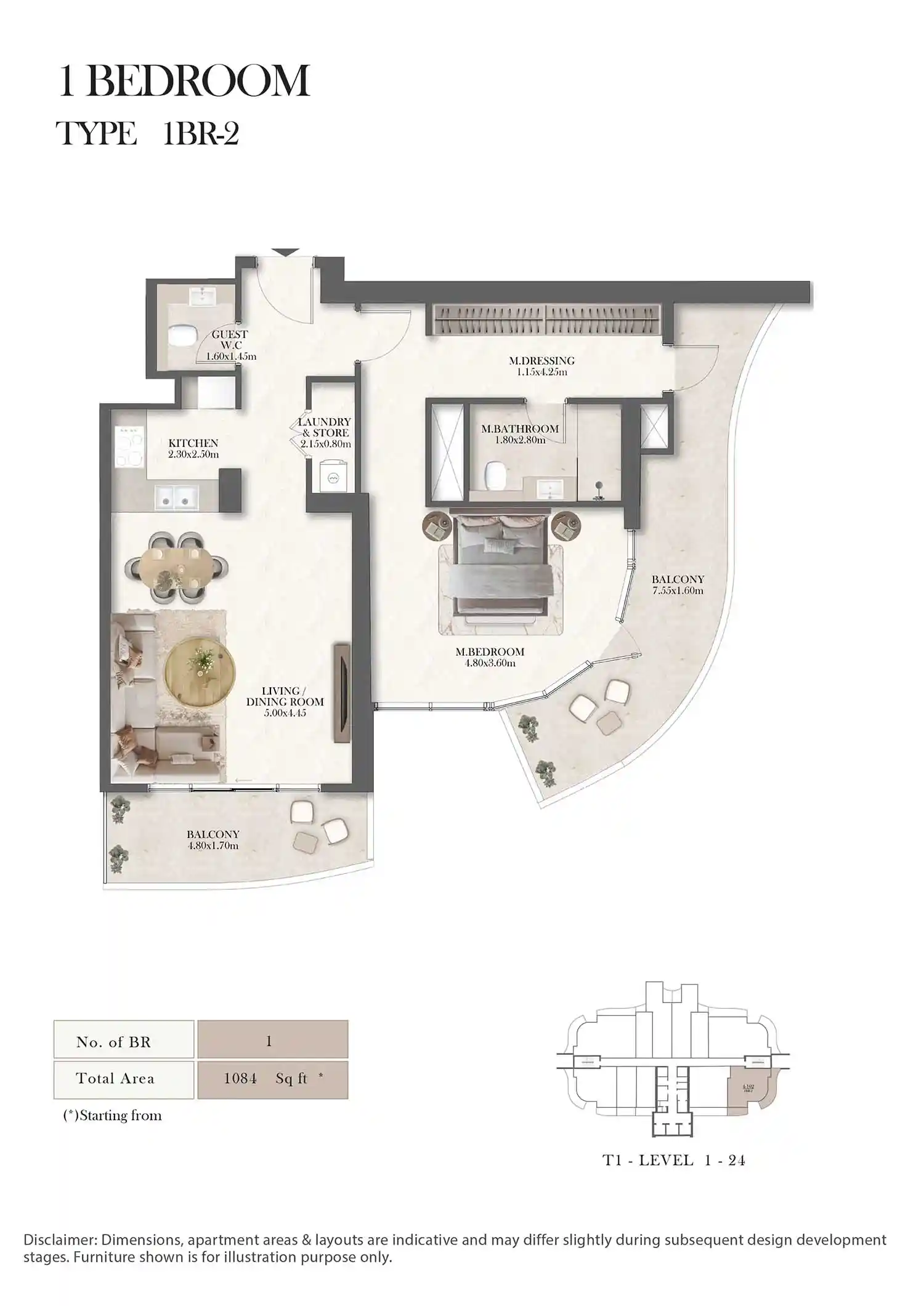 Level 1-24 (Type 1BR-2)
