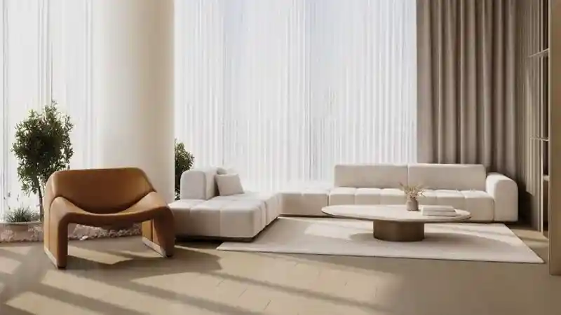 Binghatti Hills Living Room