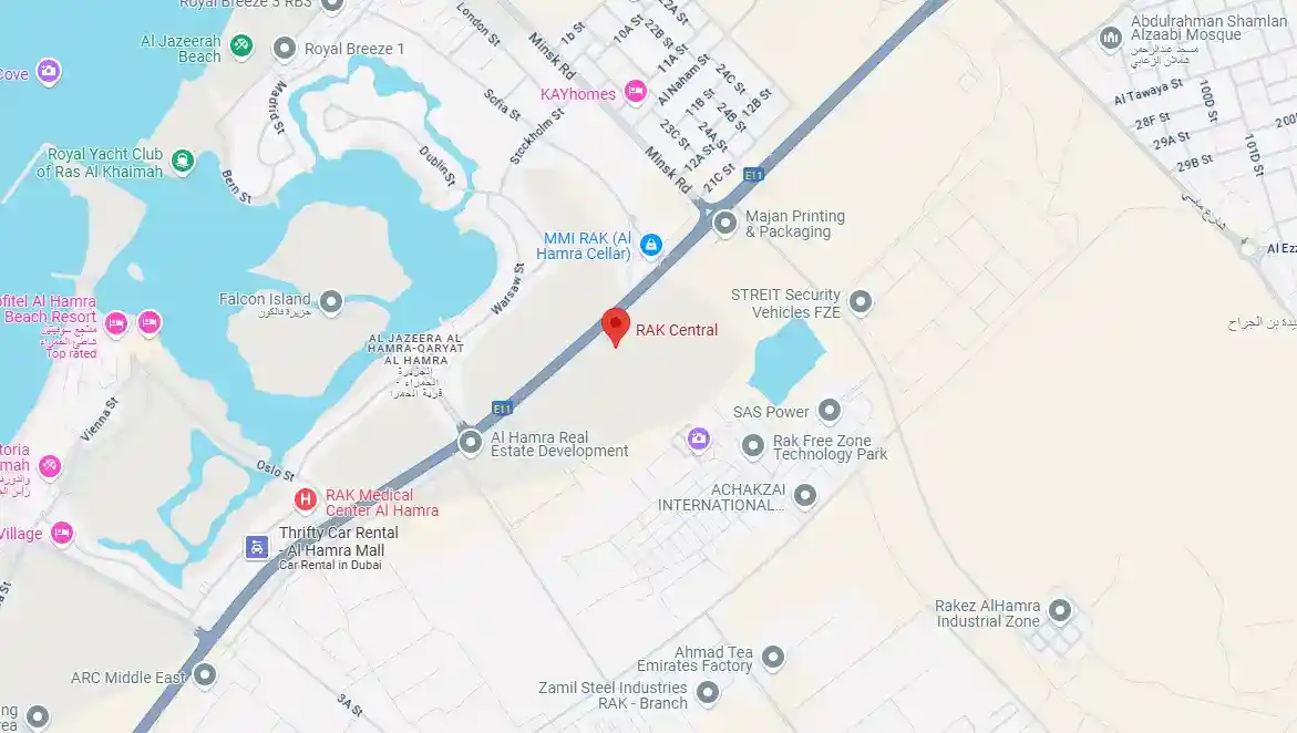 Master Plan of Al Hamra Garden Townhouses 