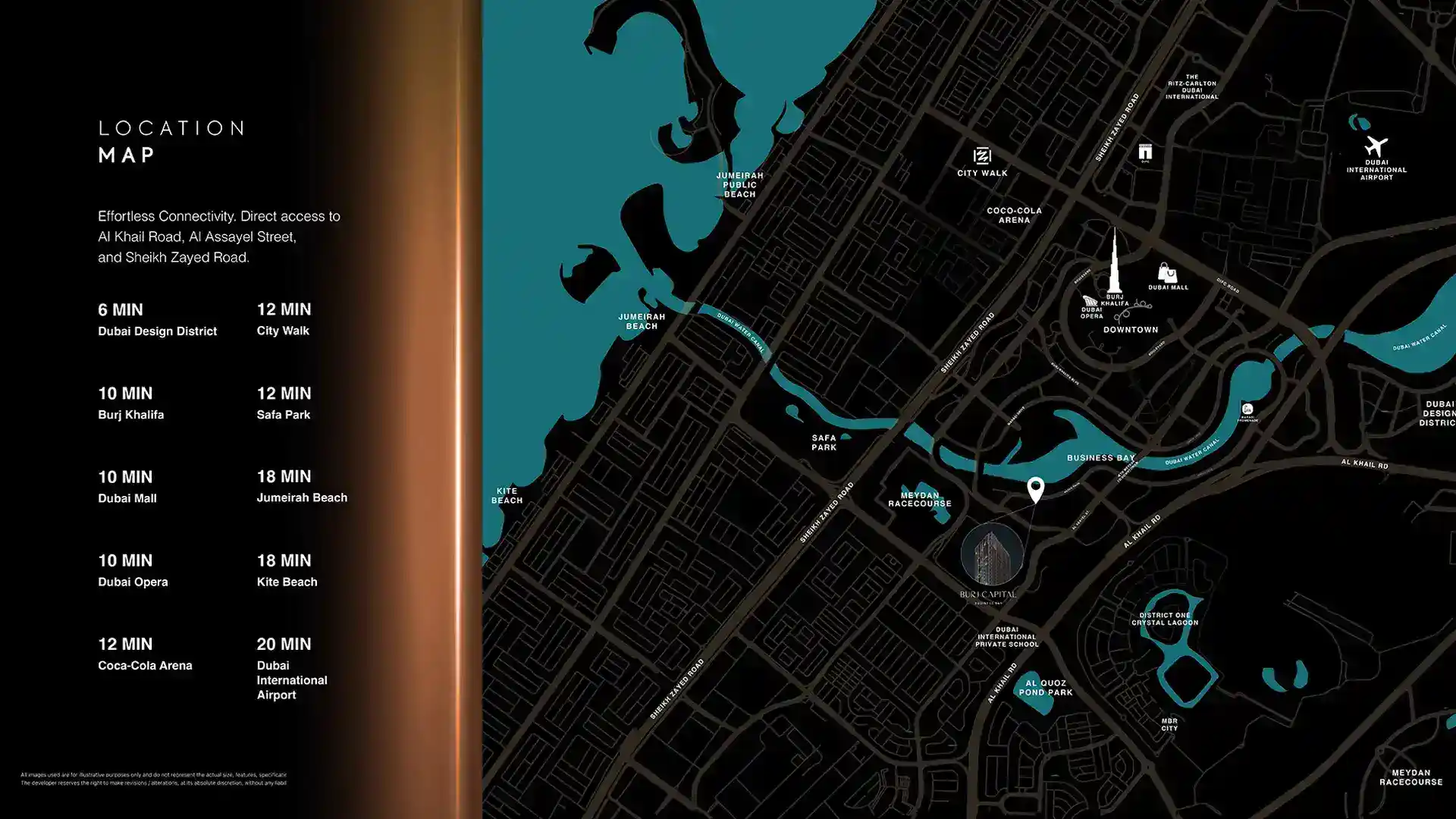 Location of Burj Capital Phase 2