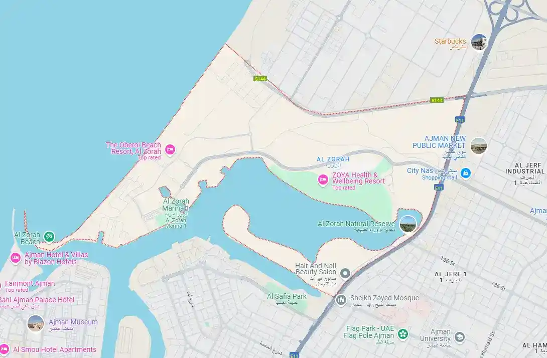 Location of Four Seasons Resort