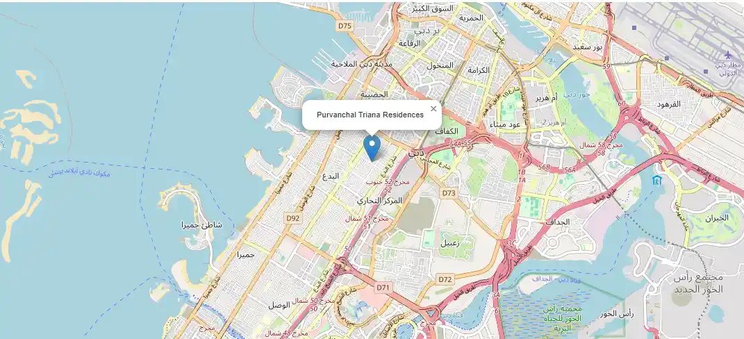 purvanchal-triana-residences-location-map
