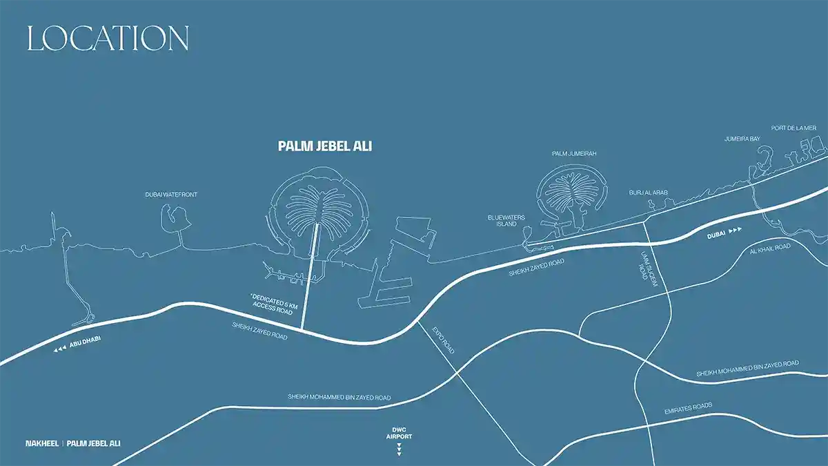 Location of The Beach and Coral Collection Frond C