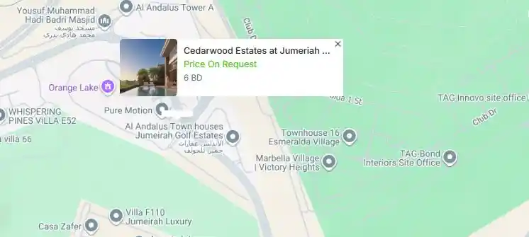 Location of Cedarwood Estates