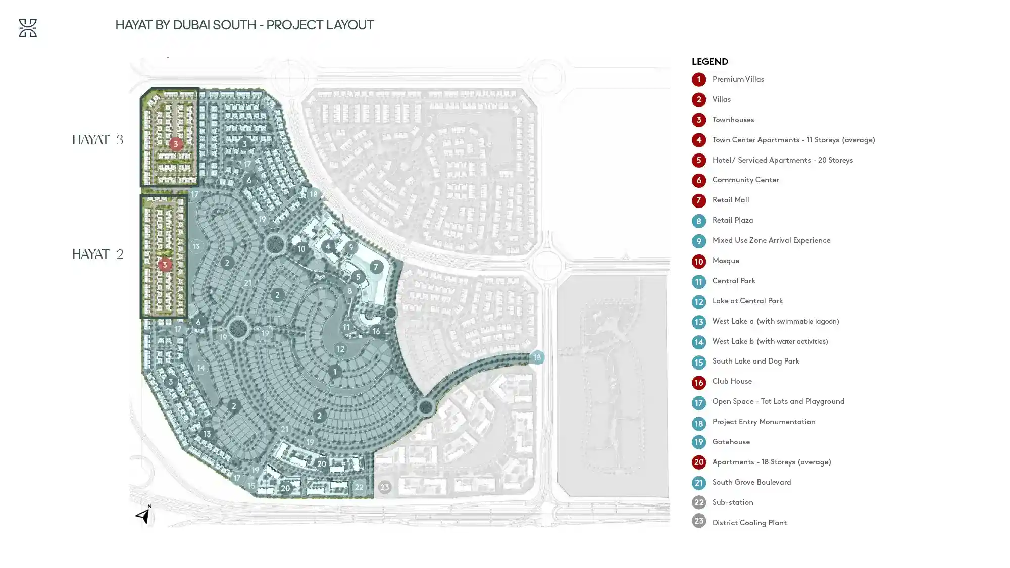Master Plan of Hayat 3 Townhouse