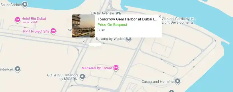 Location of Tomorrow Gem Harbor