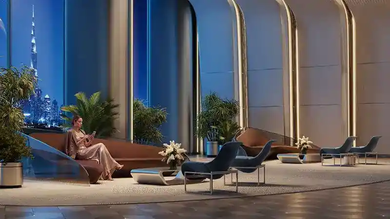 Binghatti Maybach Lobby Seating Area
