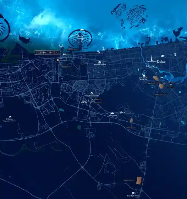 Location of Sobha Central 