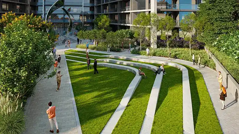 Sobha Central Open Amphitheatre Lawn