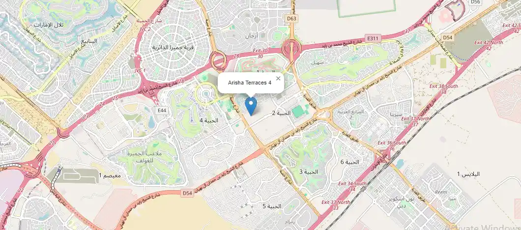 arisha-terraces-4-location-map