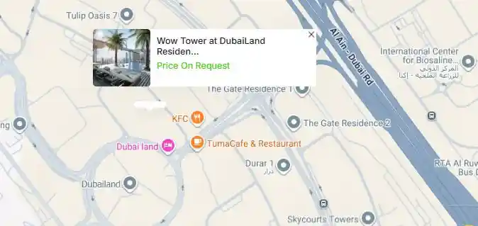 Location of WOW Tower