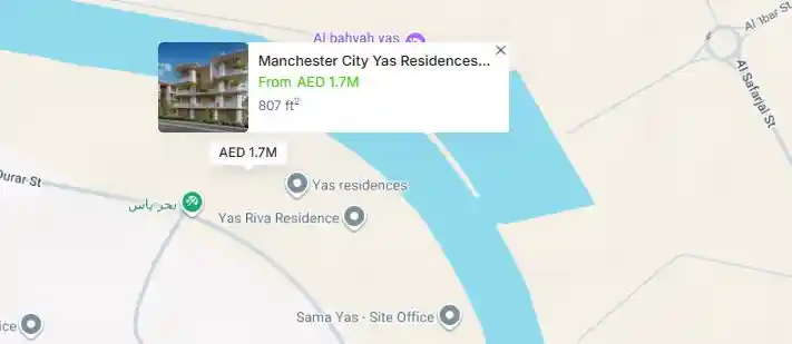 Master Plan of Manchester City Yas Residences