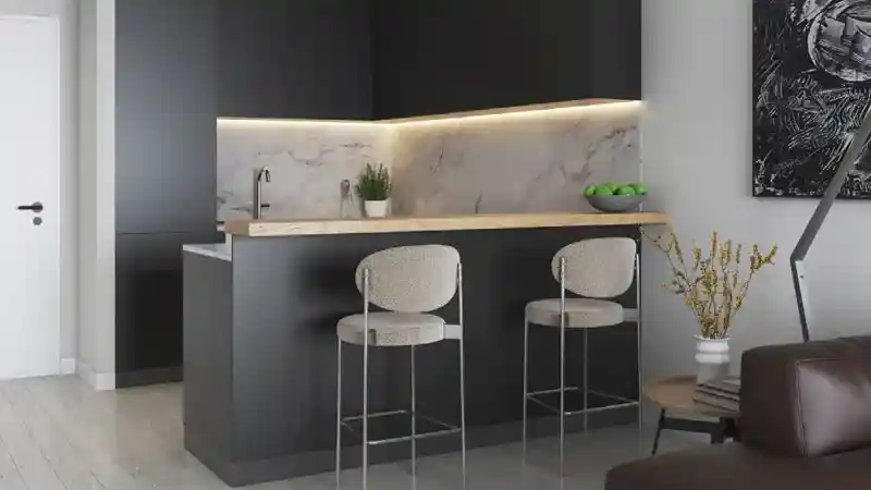 Maison Elysee Kitchen Area