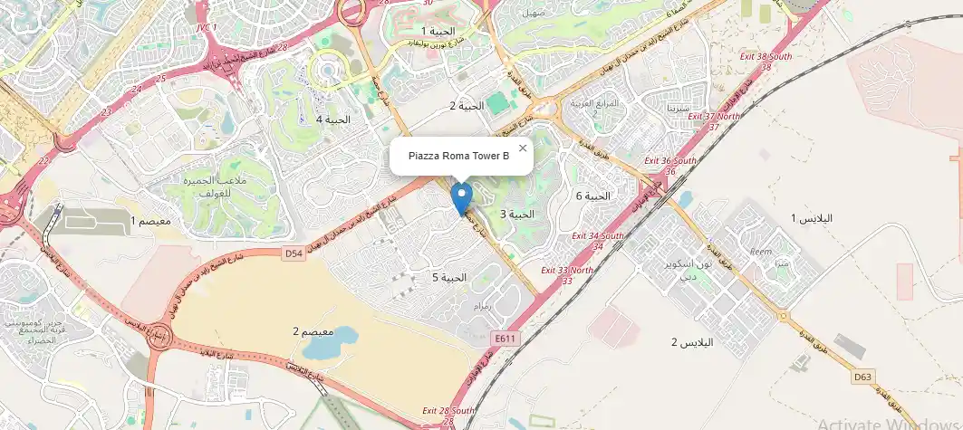 piazza-roma-tower-b-location-map