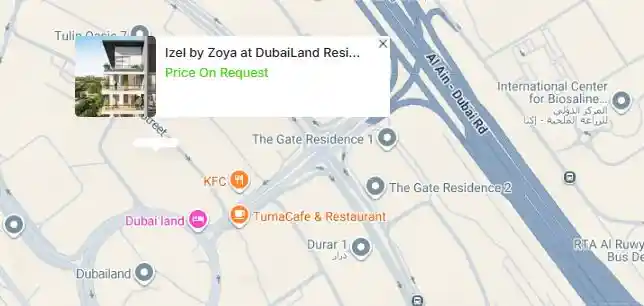 Location of Izel Apartment 