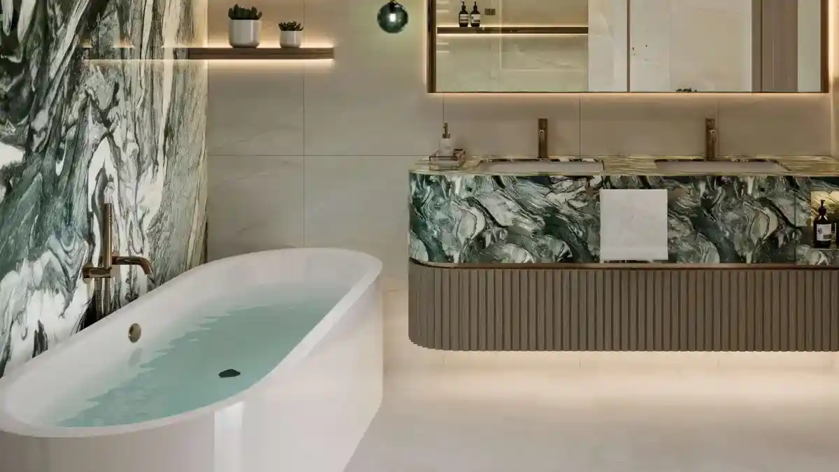 Hilton Residences bathroom