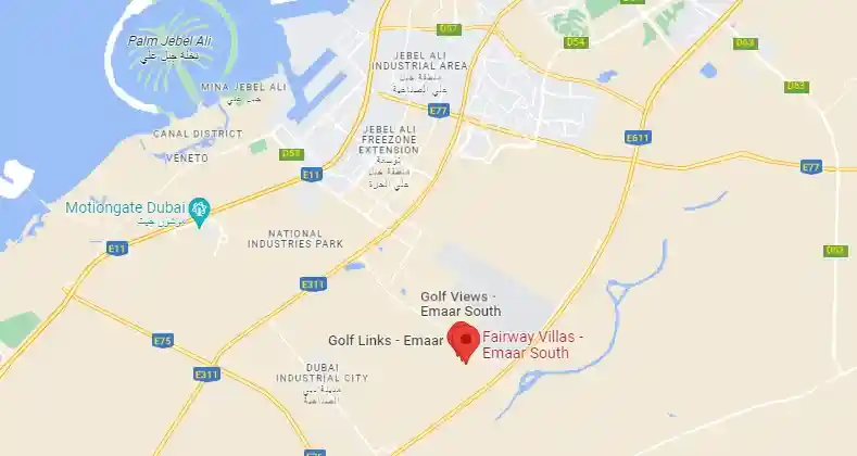 Location of Fairway Villas 2