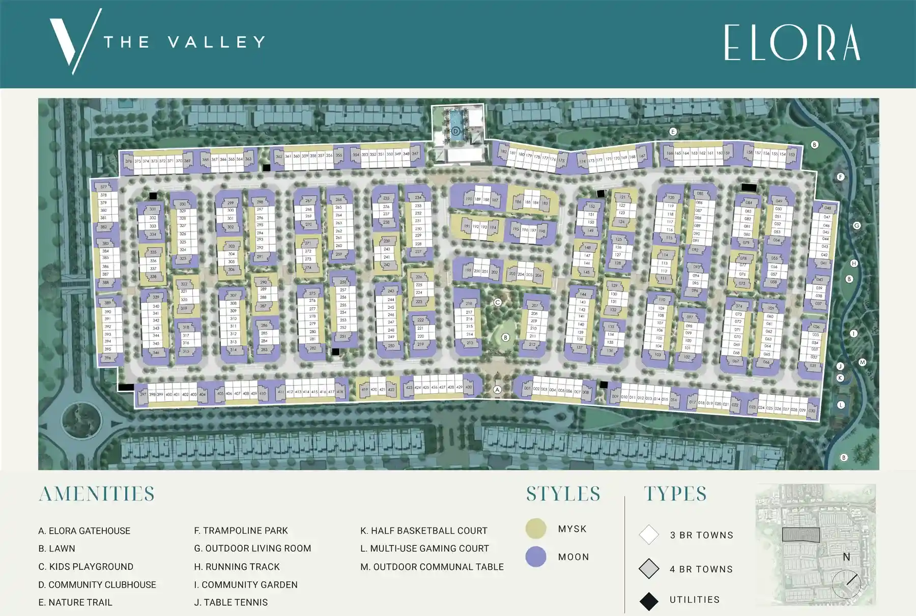 Master Plan of Elora Townhouse