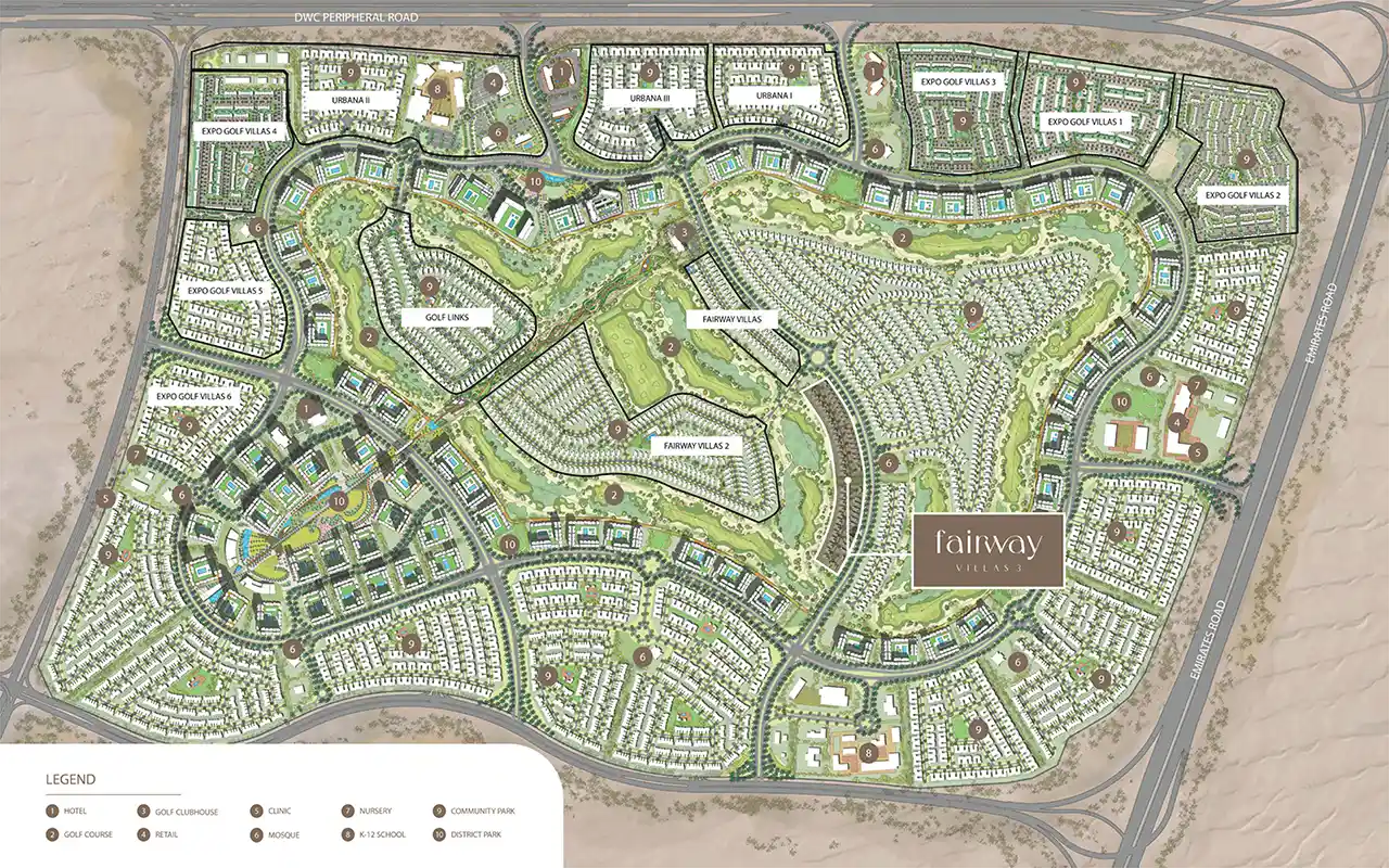 Master Plan of Fairway Villas 3
