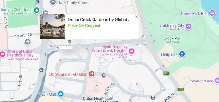 Master Plan of Dubai Creek Gardens