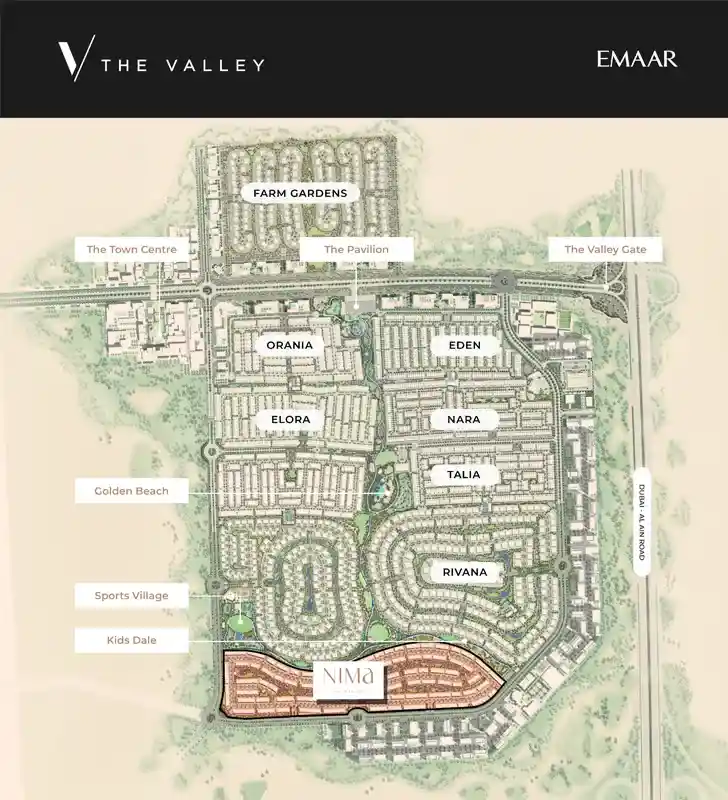 Master Plan of Nima The Valley 
