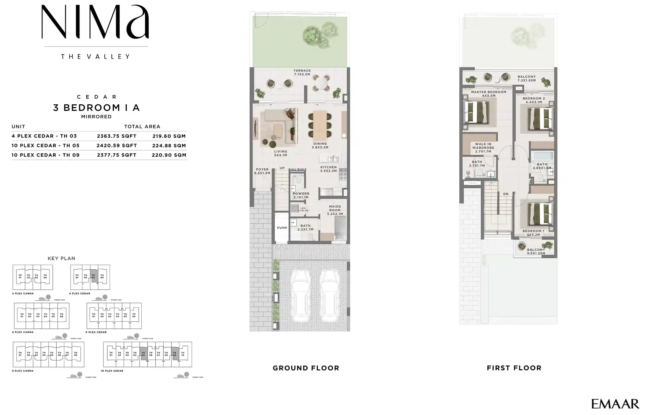 3 Bedroom A, Mirrored