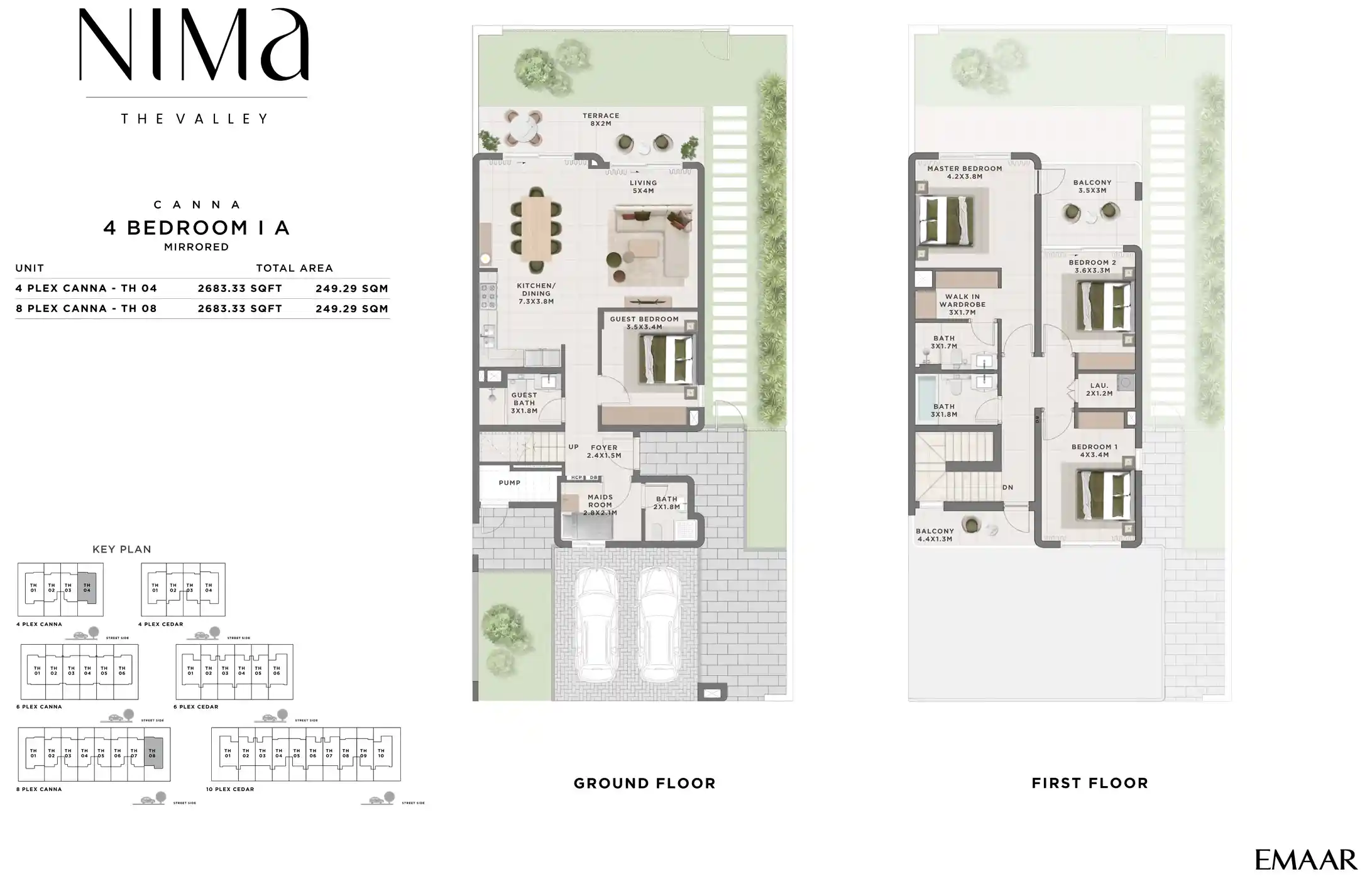 4 Bedroom A, Mirrored