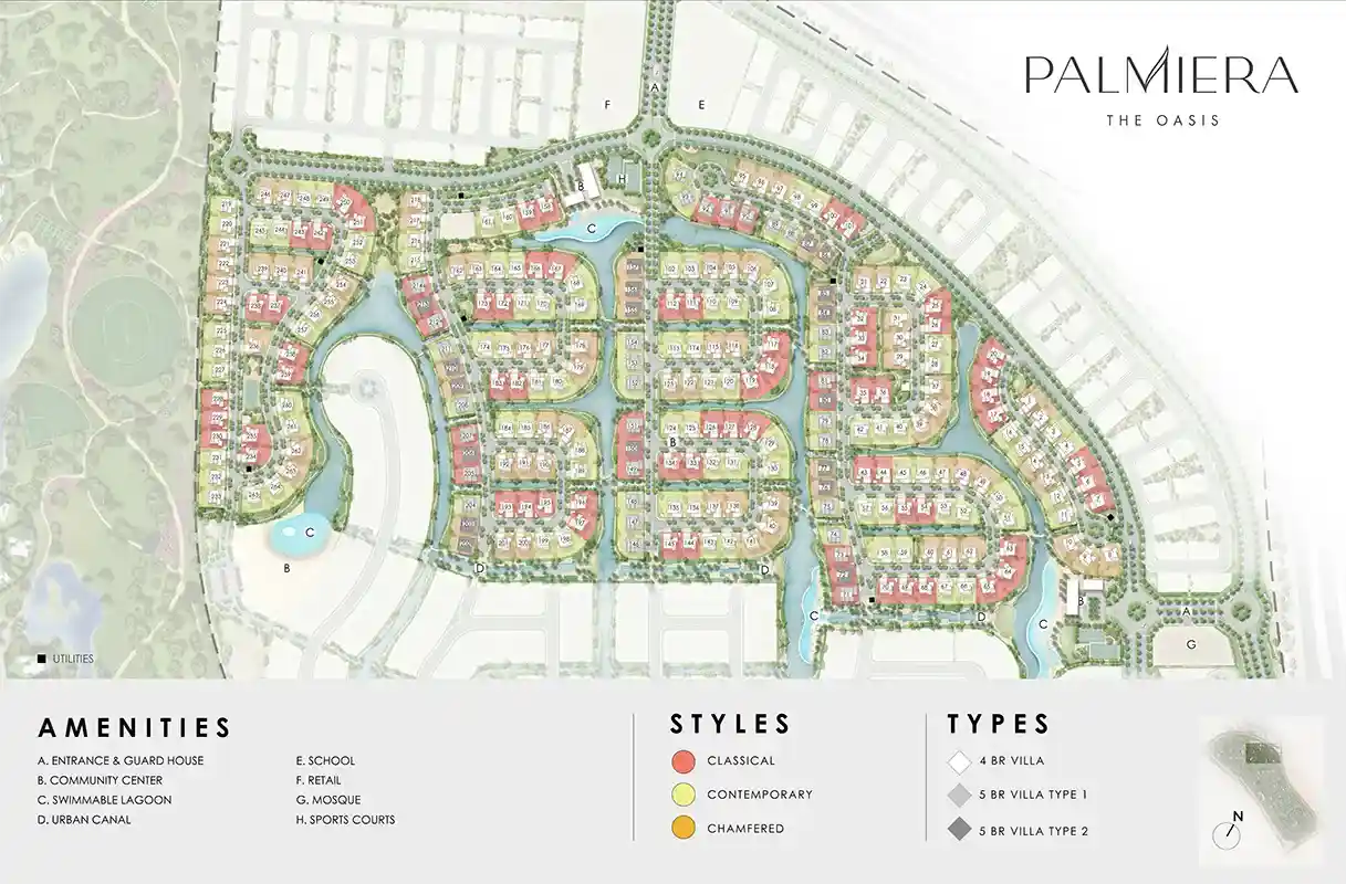 Location of Palmiera Villas 