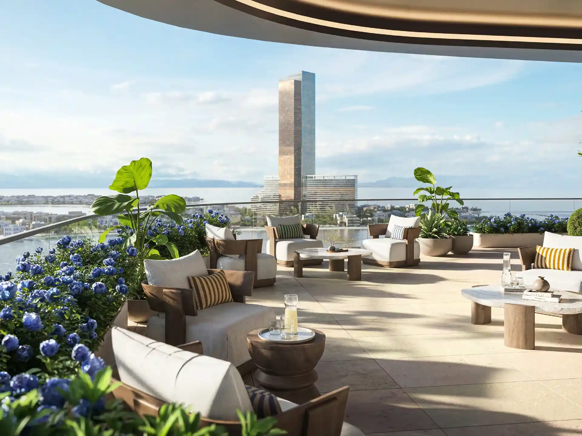 Le Chateau Outdoor Sitting Area