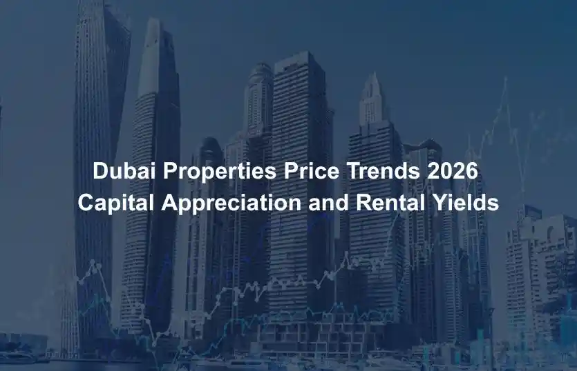 Dubai Properties Price Trends 2026 Capital Appreciation and Rental Yields