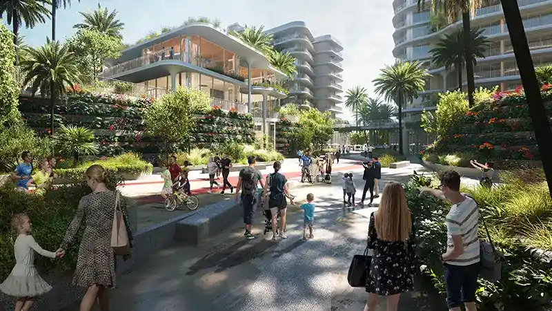 Mamsha Gardens B Walking & Bicycle Track