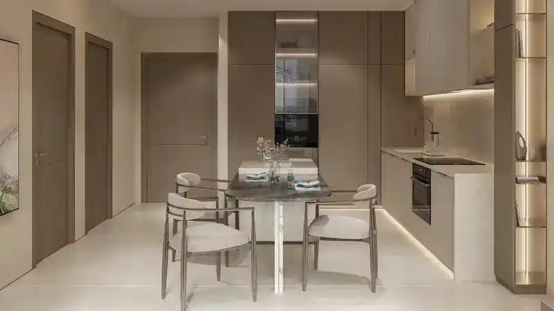 Divine Al Barari Phase 2 Kitchen & Dining Area