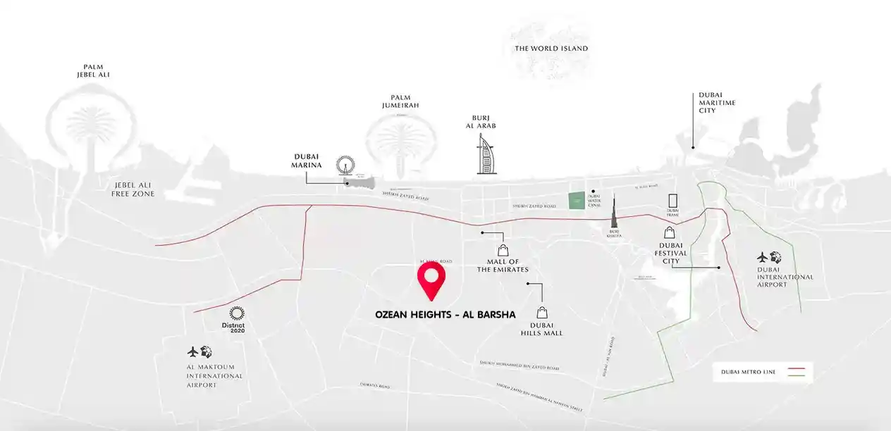 Master Plan of Ozean Heights 